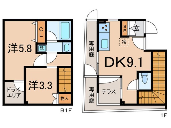 AGRATIO　TERRACE　恵比寿の物件間取画像